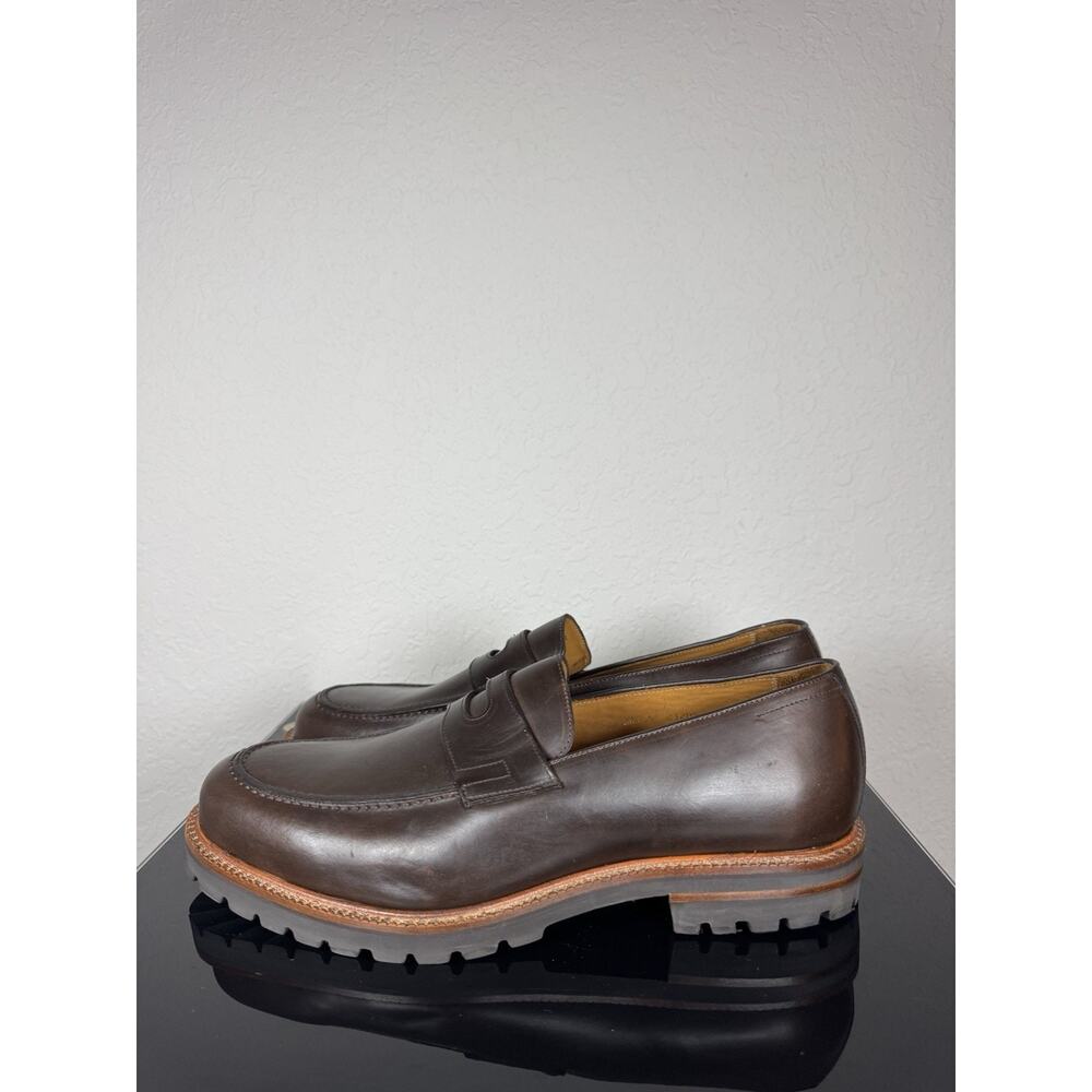 Beckett Simonon Men’s Brown Full-grain Leather Fuentes Penny Loafer Shoe Sz 11.5